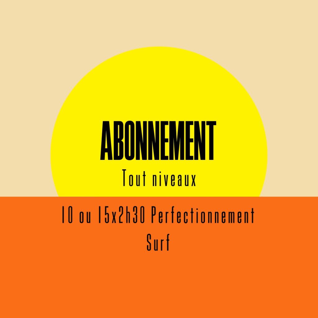 Carte 10 ou 15 séances surf